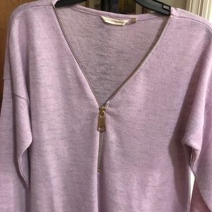 Soft Surroundings Half-Zip Knit Top NWOT